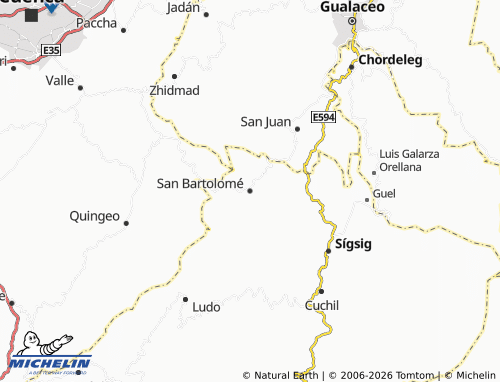 Mapa MICHELIN San Bartolomé - ViaMichelin