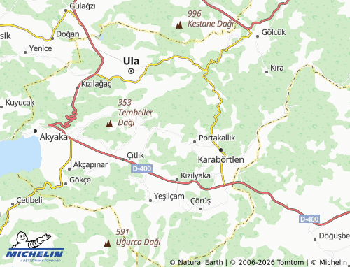 Mapa MICHELIN Elmalı - ViaMichelin