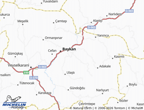 MICHELIN Obalı map - ViaMichelin