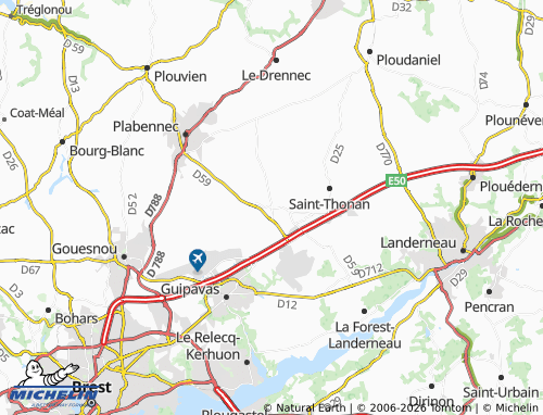 Mappa MICHELIN Kersaint-Plabennec - ViaMichelin