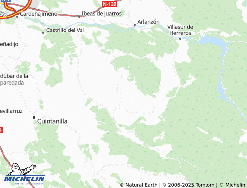 MICHELIN Santa Cruz de Juarros map - ViaMichelin