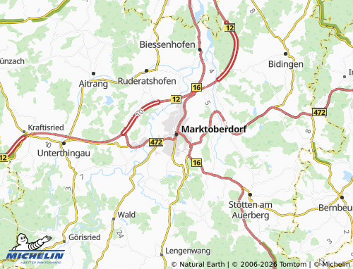 Mapa MICHELIN Marktoberdorf - ViaMichelin