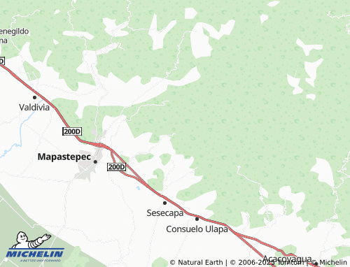 MICHELIN Nueva Costa Rica map - ViaMichelin