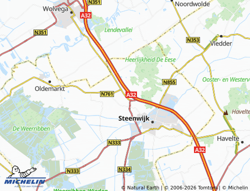 MICHELIN-Landkarte Witte Paarden - ViaMichelin