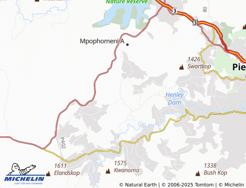 MICHELIN KwaMgwagwa map - ViaMichelin