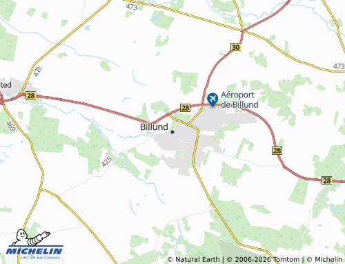 MICHELIN Billund map - ViaMichelin