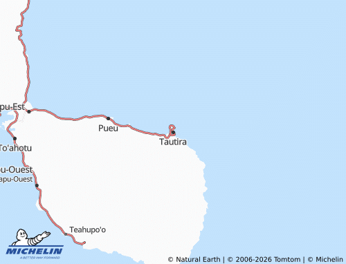 MICHELIN Tautira map - ViaMichelin