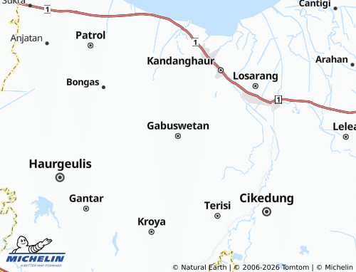 Carte MICHELIN Gabuswetan - ViaMichelin