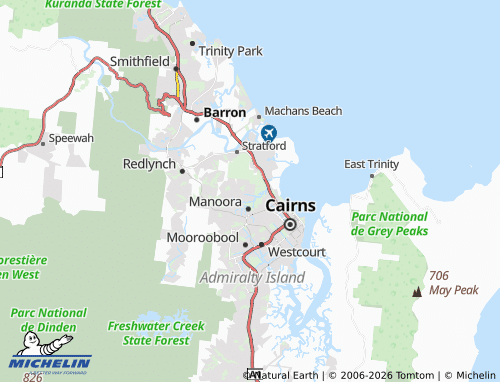 MICHELIN Edge Hill map - ViaMichelin