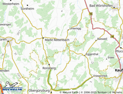 Mapa MICHELIN Rappen - ViaMichelin