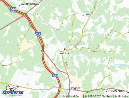 MICHELIN Canha map - ViaMichelin
