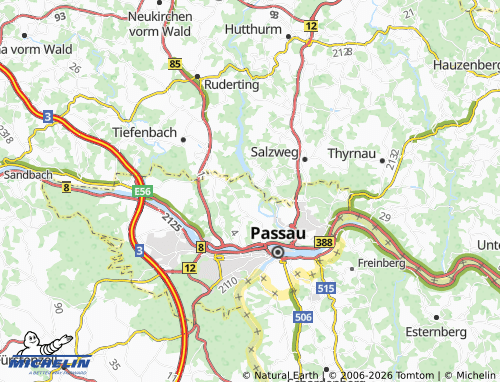 Mapa MICHELIN Oberöd im Ilztal - ViaMichelin