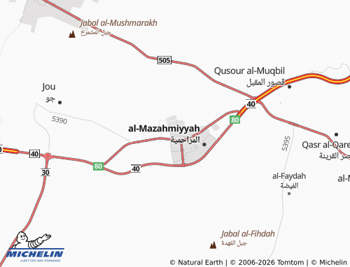Carte MICHELIN al-Wuroud - ViaMichelin