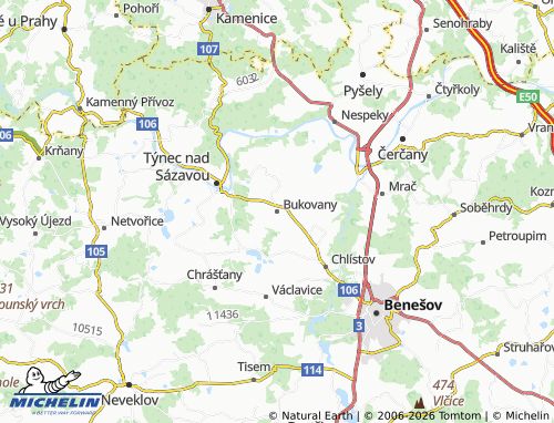 Mappa MICHELIN Bukovany - ViaMichelin