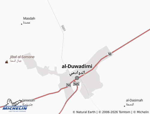 MICHELIN-Landkarte al-Yamamah - ViaMichelin