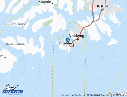 MICHELIN-Landkarte Old Entebbe - ViaMichelin