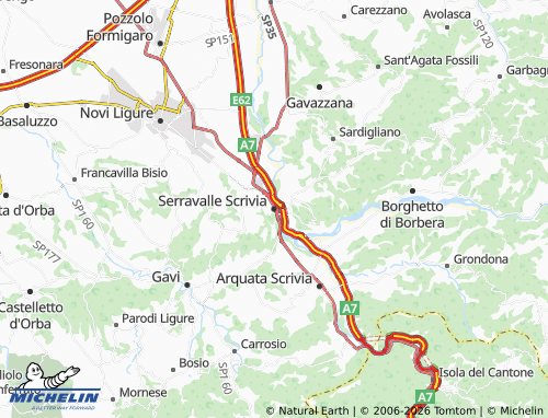 MICHELIN-Landkarte Serravalle Scrivia - ViaMichelin