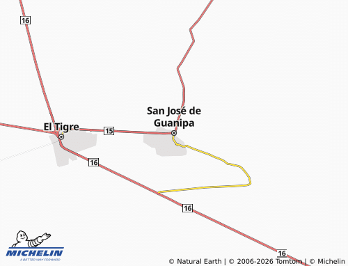 Mappa MICHELIN San José de Guanipa - ViaMichelin