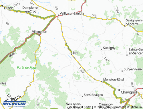 Mappa MICHELIN Jars - ViaMichelin