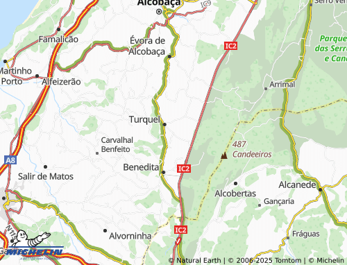 MICHELIN Casal da Lagoa map - ViaMichelin