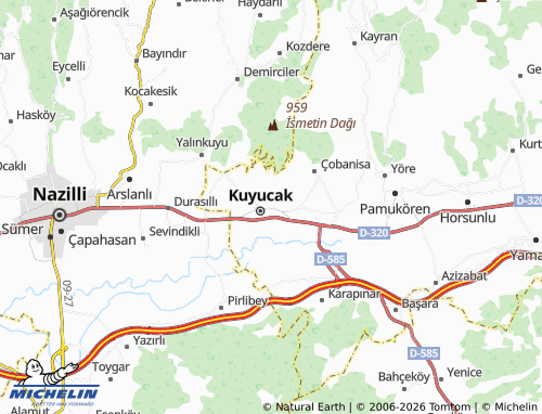MICHELIN Aydınoğlu map - ViaMichelin