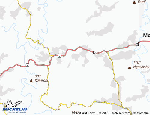 MICHELIN-Landkarte Cingweni - ViaMichelin