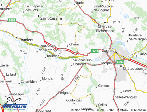 MICHELIN Chez Landart map - ViaMichelin
