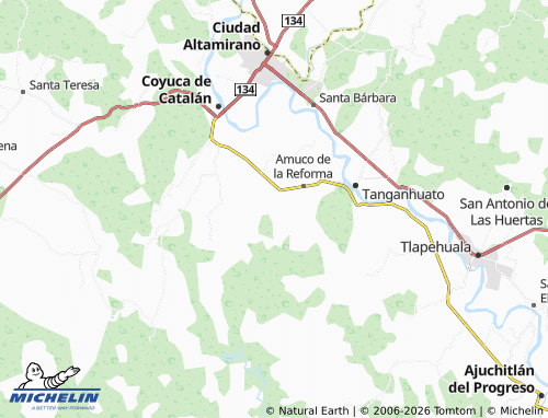 MICHELIN Pungarabatito map - ViaMichelin