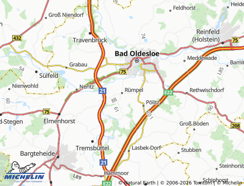 MICHELIN Rümpel map - ViaMichelin
