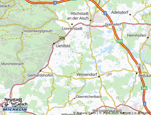 MICHELIN Rohensaas map - ViaMichelin