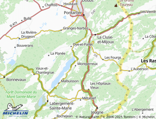 MICHELIN Chaon map - ViaMichelin