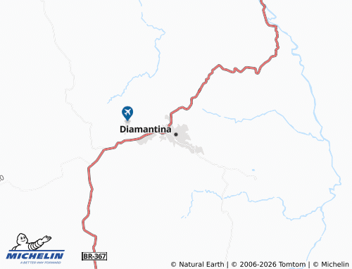 Mapa MICHELIN Diamantina - ViaMichelin