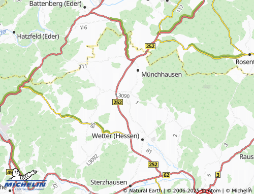 MICHELIN Mittelsimtshausen map - ViaMichelin