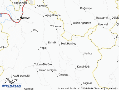 MICHELIN Seyit Hanbey map - ViaMichelin