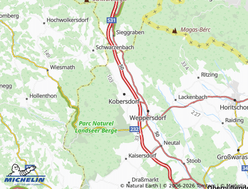 Mappa MICHELIN Kobersdorf - ViaMichelin