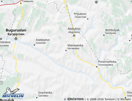 MICHELIN-Landkarte Matwejewski Rajon - ViaMichelin