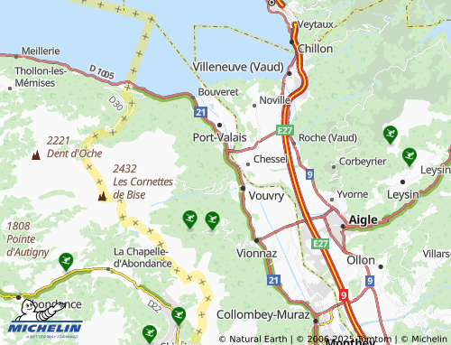MICHELIN-Landkarte Chavalon - ViaMichelin