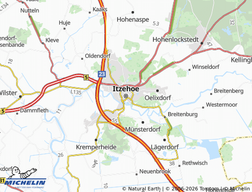 MICHELIN Itzehoe map - ViaMichelin