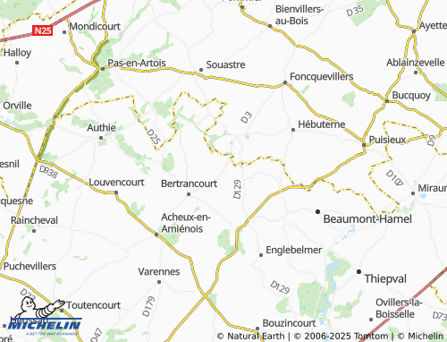 MICHELIN-Landkarte Courcelles-au-Bois - ViaMichelin