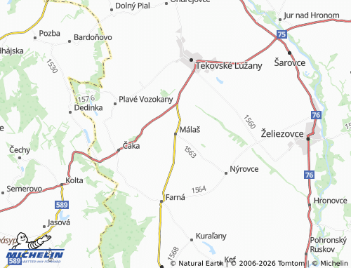 MICHELIN Málaš map - ViaMichelin