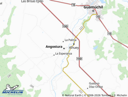 Kaart MICHELIN Angostura - ViaMichelin