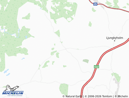 MICHELIN Tvärskog map - ViaMichelin