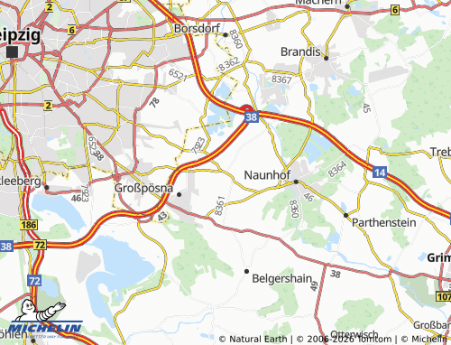 Mapa MICHELIN Fuchshain - ViaMichelin