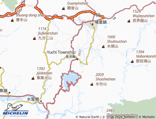 Kaart MICHELIN hou shan - ViaMichelin