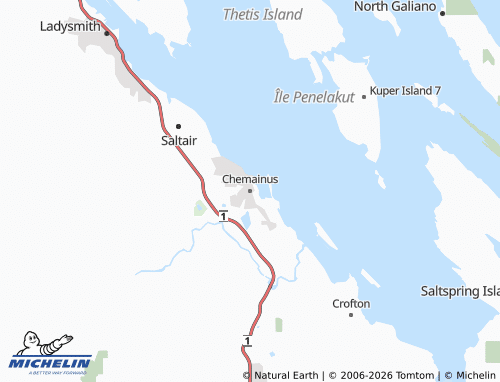 Kaart MICHELIN Chemainus - ViaMichelin