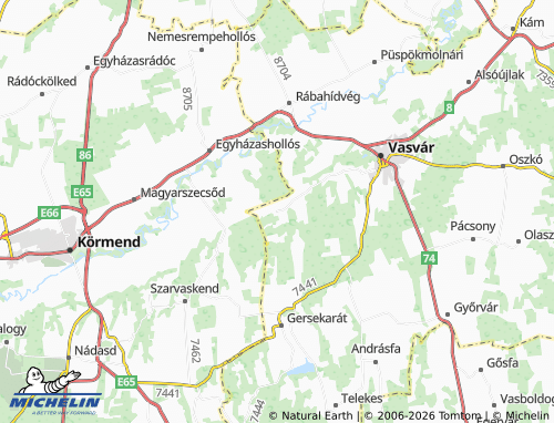 Carte MICHELIN Nagymákfa - ViaMichelin
