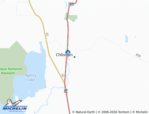 Mapa MICHELIN Chiloquin - ViaMichelin