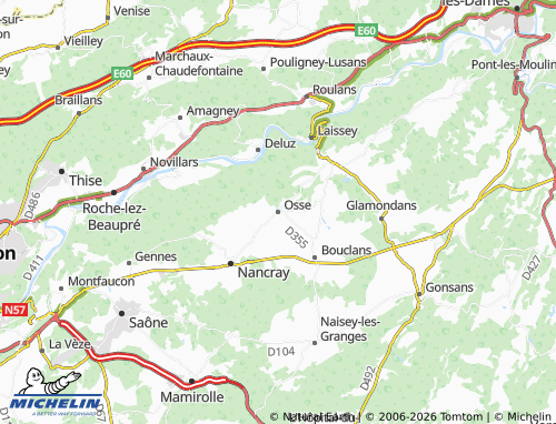 Mappa MICHELIN Osse - ViaMichelin