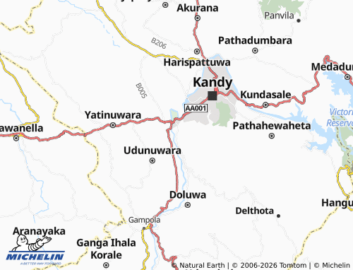 Mapa MICHELIN Palle Peradeniya - ViaMichelin