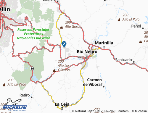 MICHELIN Barro Blanco map - ViaMichelin